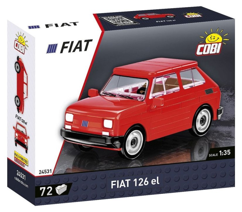 Fiat 126p el - Plastová stavebnice COBI