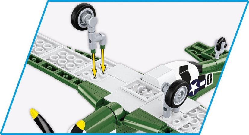 P-51D Mustang - Plastová stavebnice COBI
