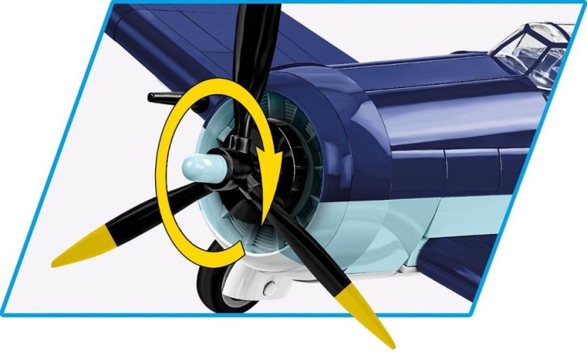 Grumman F6F Hellcat WWII - Plastová stavebnice COBI