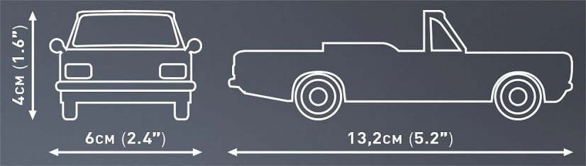 Opel Rekord C - 1700L Cabrio- Plastová stavebnice COBI