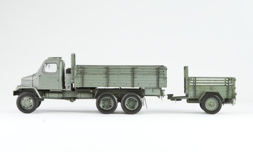 Praga V3S vojenský valník s přívěsem BSS PAJ-1V.p