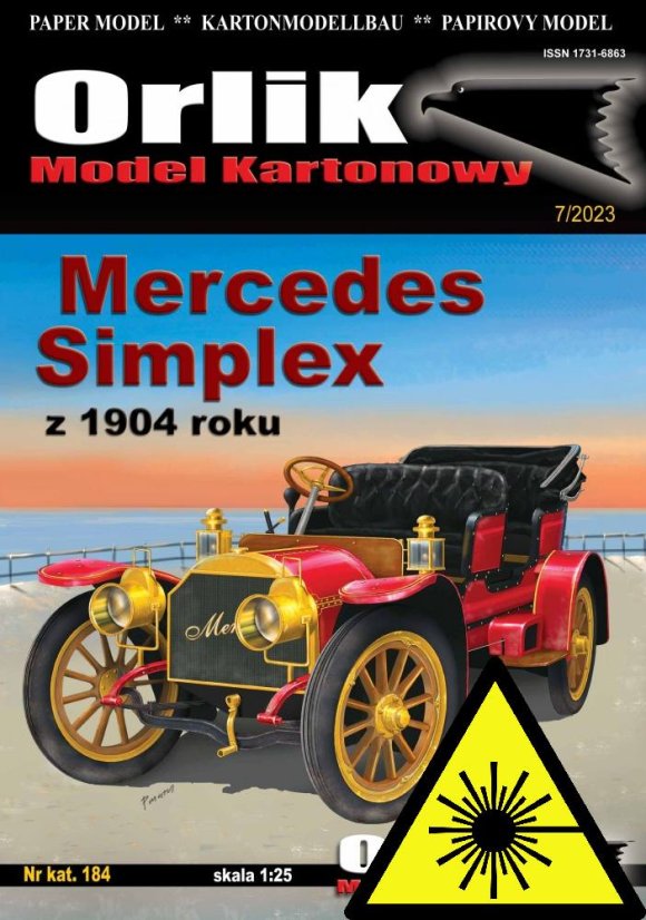 Mercedes Simplex 1904 - Laserové doplňky - díly kol, detaily