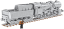 Kriegslokomotive Baureihe 52 s tendrem - Plastová stavebnice COBI