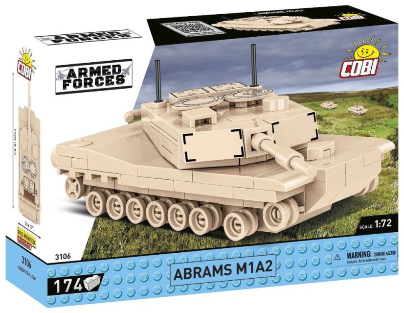 Mini Tanky - Abrams M1A2 - Plastová stavebnica COBI