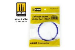 AMMO of MIG - Jemná maskovací páska 2mm (SOFTOUCH VELVET MASKING TAPE) - 8240
