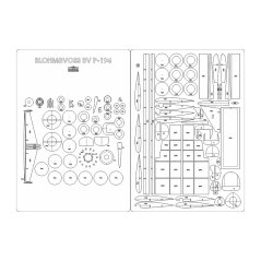 Blohm & Voss BV P-194 - Laser accessories - skeleton, details