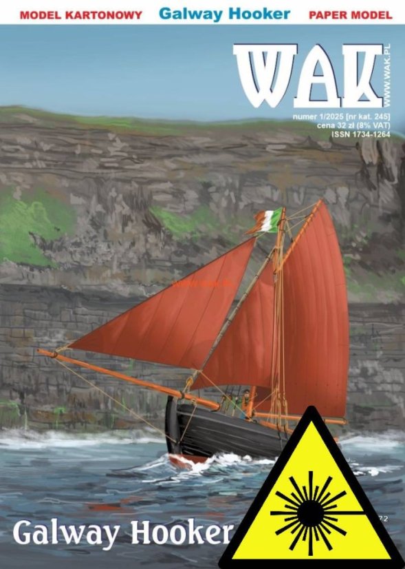 Galway Hooker - dřevěné stěžně
