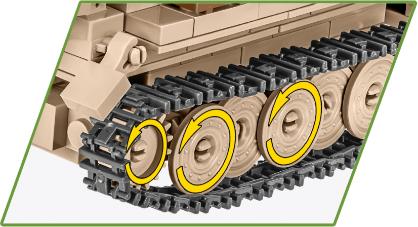 Sd.Kfz10 DEMAG D7 WWII - Plastová stavebnice COBI