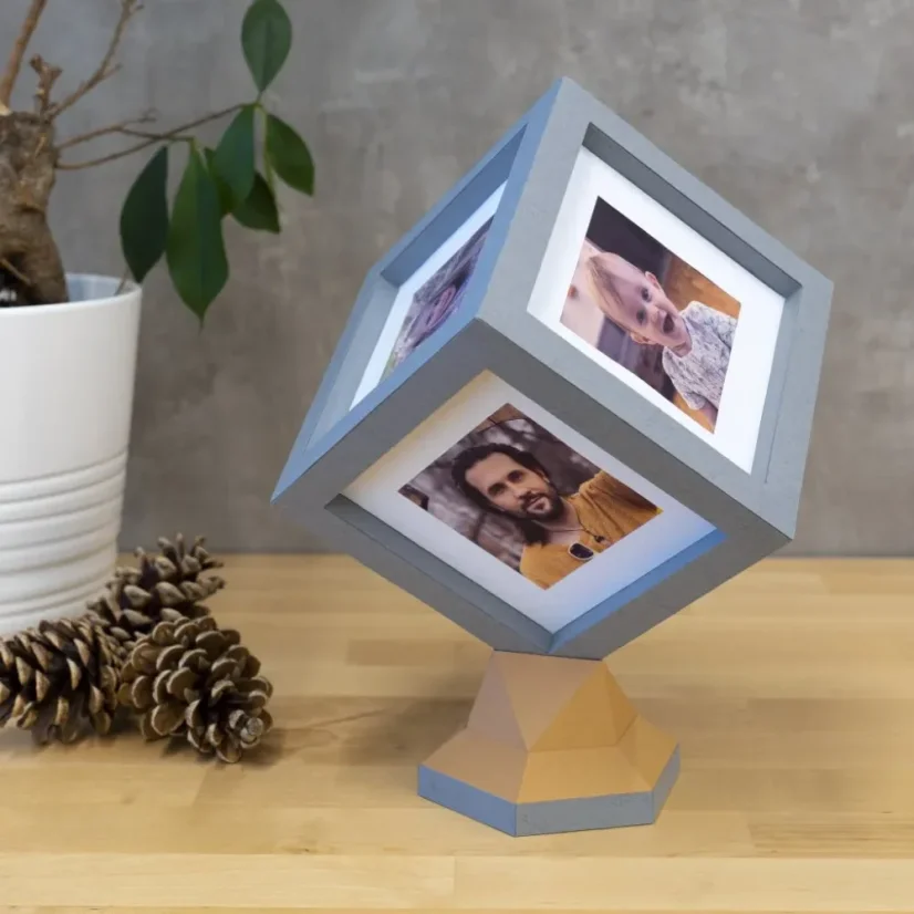 Foto-kostka - šedá