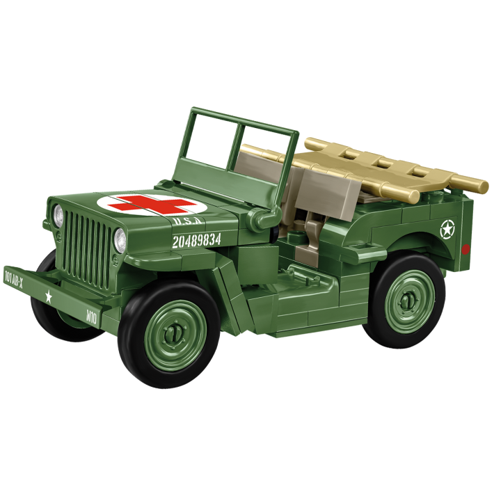 Jeep Willys MB - sanitka WWII - Plastová stavebnice COBI