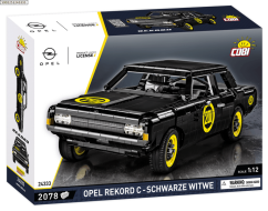 Opel Rekord C - Černá vdova, 1:12 - Plastová stavebnice COBI
