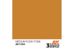 Akrylová farba AK Interactive AK11054 Medium Flesh Tone (stredne telová, 17 ml)
