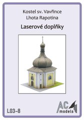 Kostel sv. Vavřince Lhota Rapotina - Laserové doplňky - kostra, detaily
