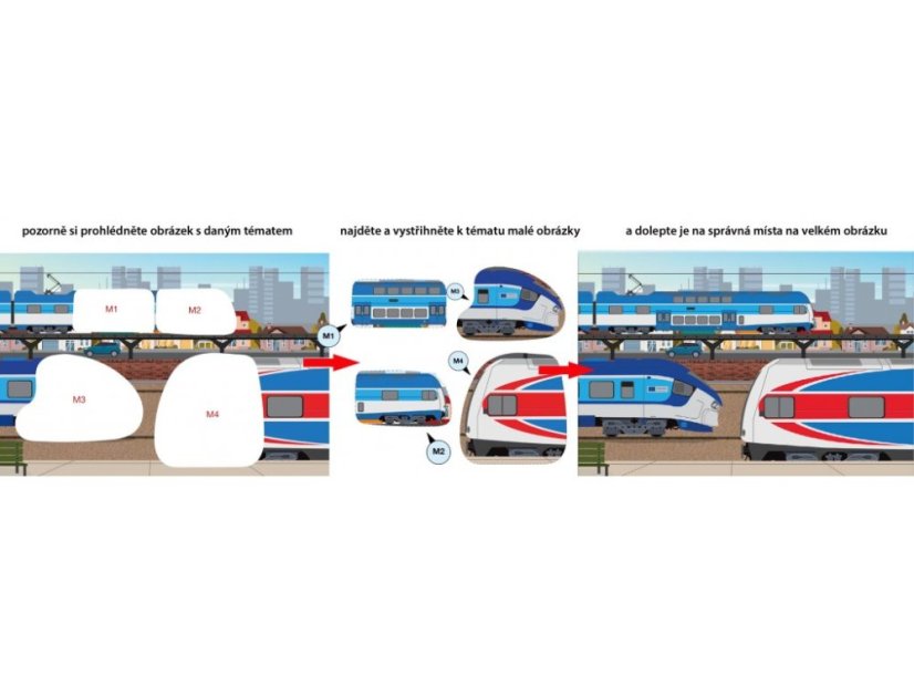 Začínáme vystřihovat - Vlaky