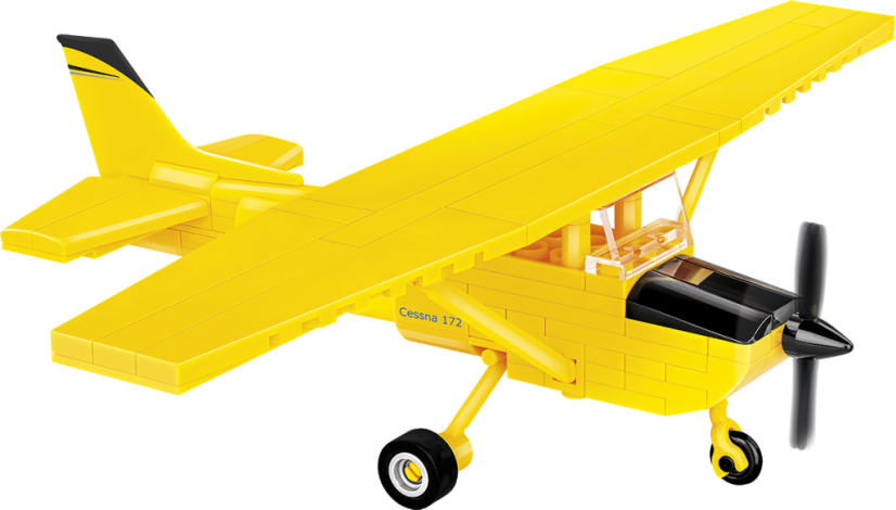 Cessna 172 Skyhawk - žlutá - Plastová stavebnice COBI