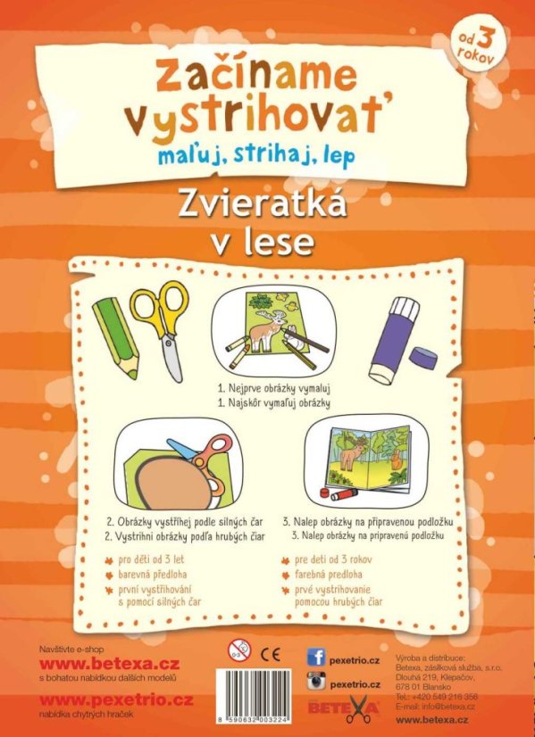 Začínáme vystřihovat - Zvířátka v lese