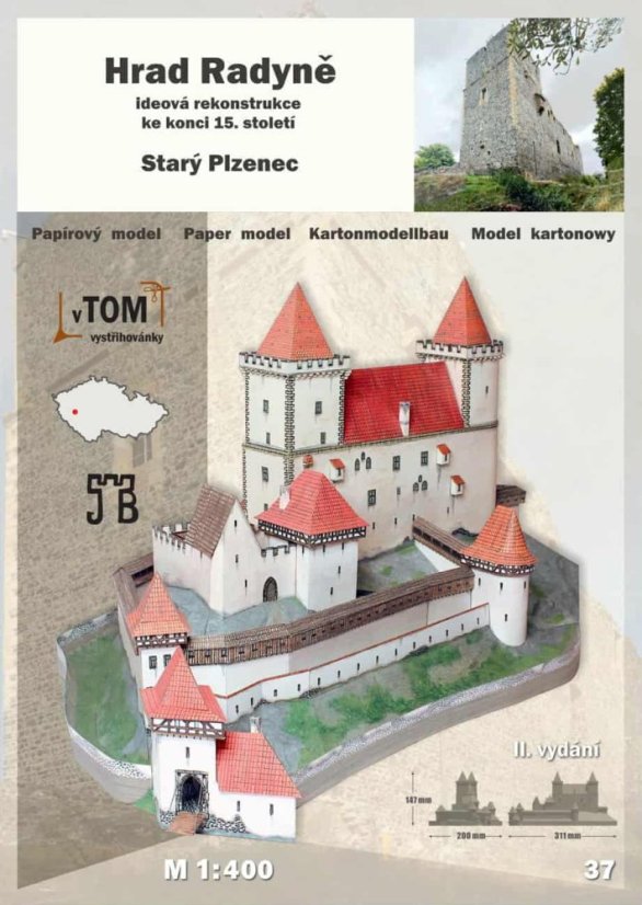 Hrad Radyně - 2. vydání - 1:400