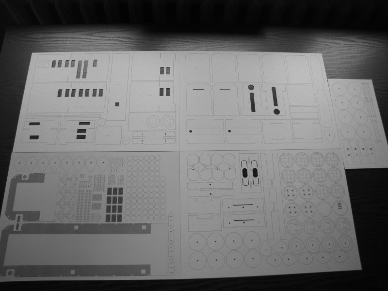 Dieslová lokomotíva T448p - Laserové doplňky - kostra, detaily, díly kol