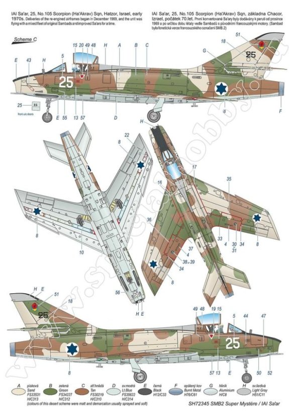 SMB-2 Super Mystere "Israeli AF" 1/72
