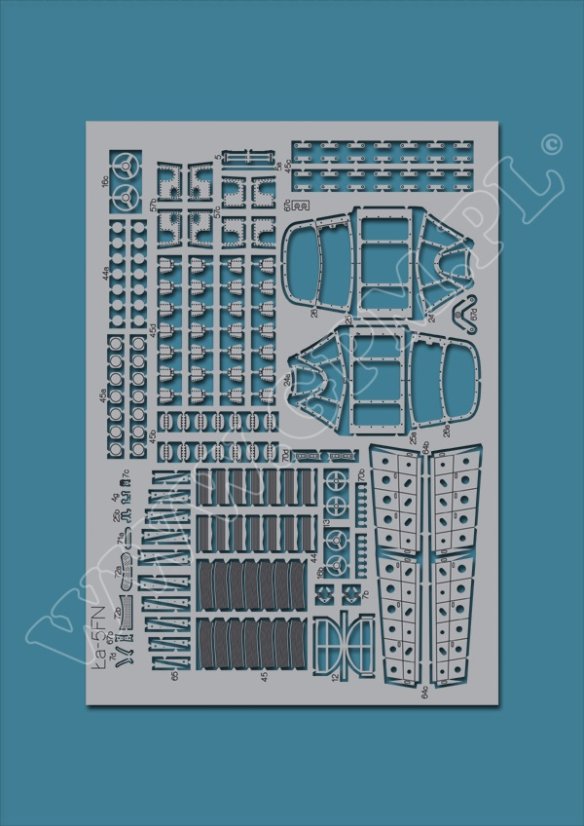 Lavočkin La-5FN - Laserové doplňky - kostra, detaily