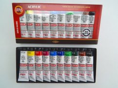 Akrylové barvy sada 10 barev, 40ml