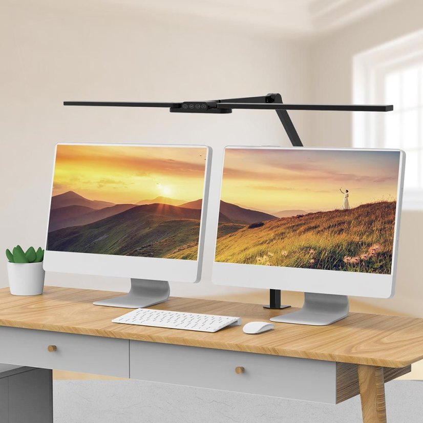 LED stolní pracovní lampa, stmívatelná, 3000 - 6500 K, 24W