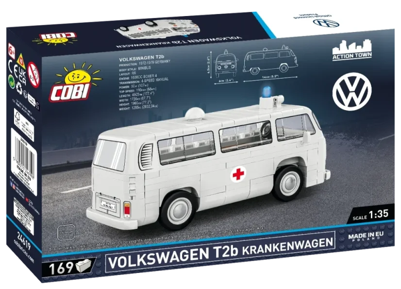 Volkswagen T2a - ambulance - Plastová stavebnice COBI