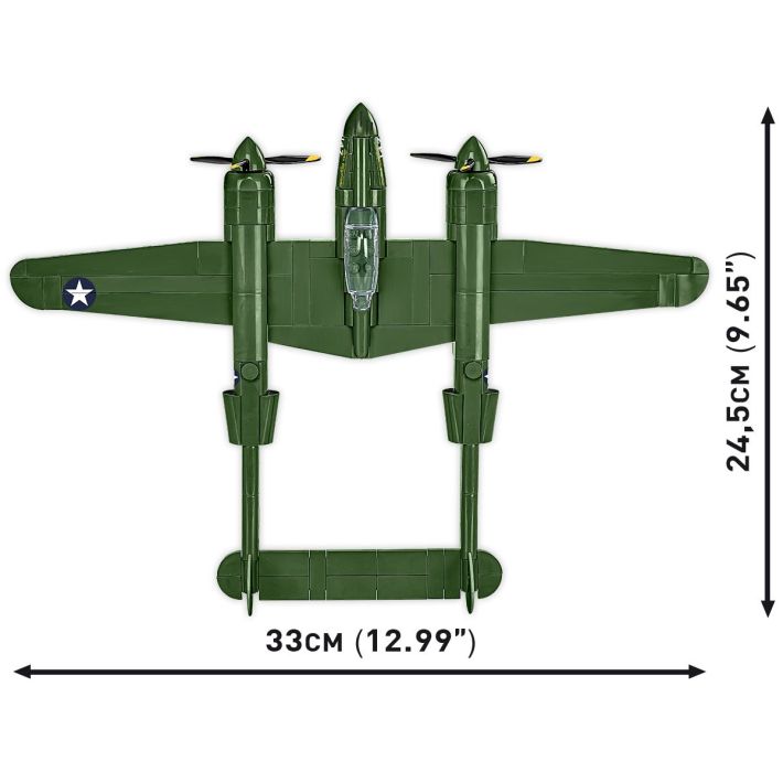 Lockheed P-38 Lightning WWII - Plastová stavebnice COBI