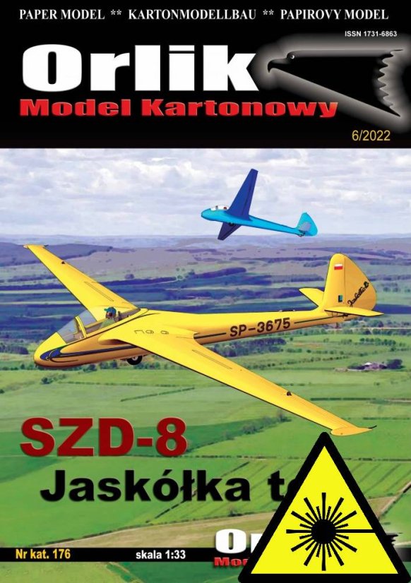 SZD-8 Jaskółka ter (vlaštovka) - Laserové doplňky - kostra
