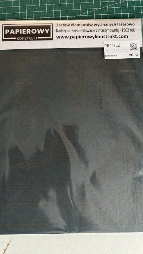 Důlní šachta Glowacki se strojovnou – 1902 - Laserové doplňky - kostra