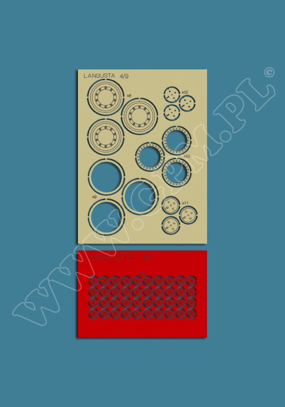 Jelcz 442.32 BARTEK - Laserové doplňky - kostra, díly kol, detaily, dezény