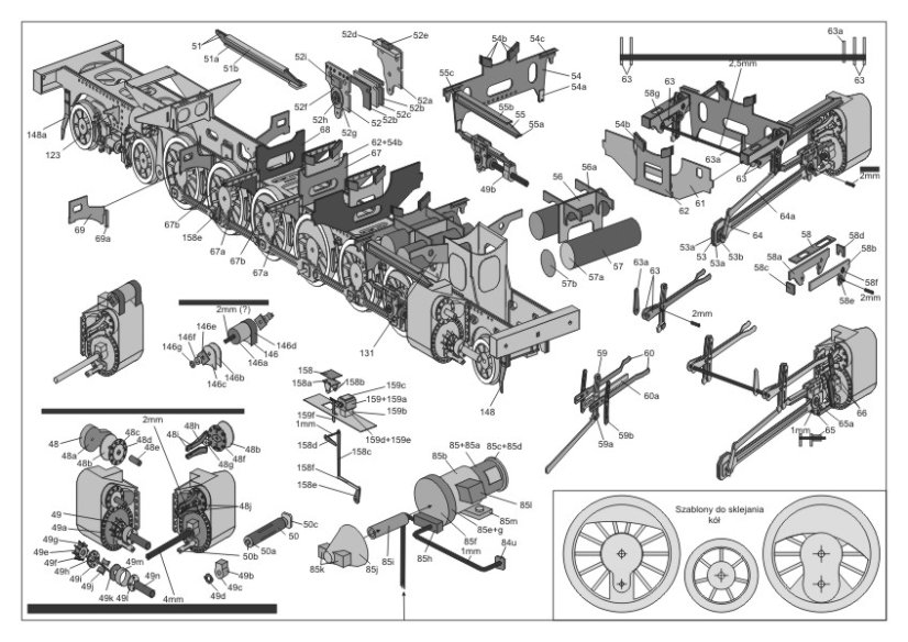 Parní lokomotiva HCP 1-6-2 Bułgar