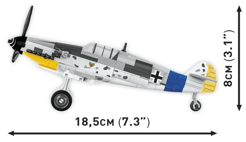 Messerschmitt BF 109G  WWII - Plastová stavebnice COBI