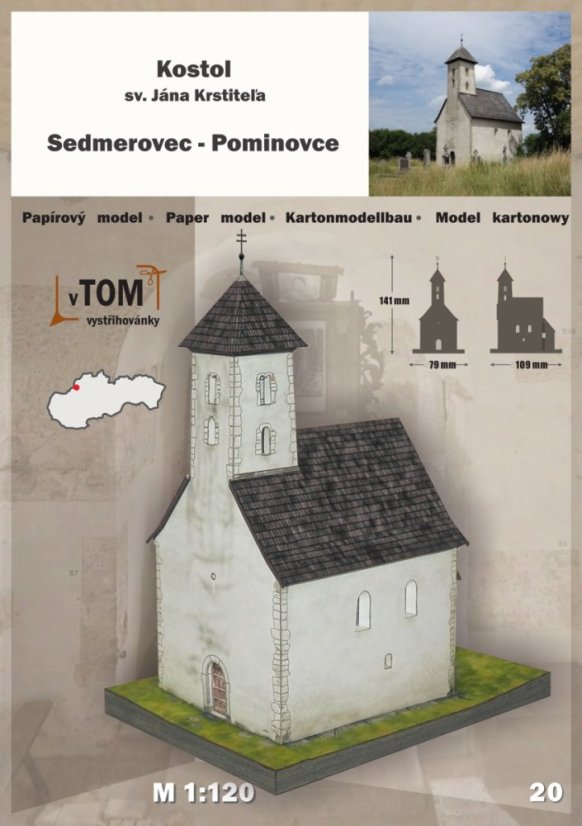 Kostel sv. Jána Krstiteľa - Sedmerovec - Pominovce