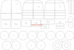 Jelcz 043 - "Ogorek" - Laser accessories - skeleton