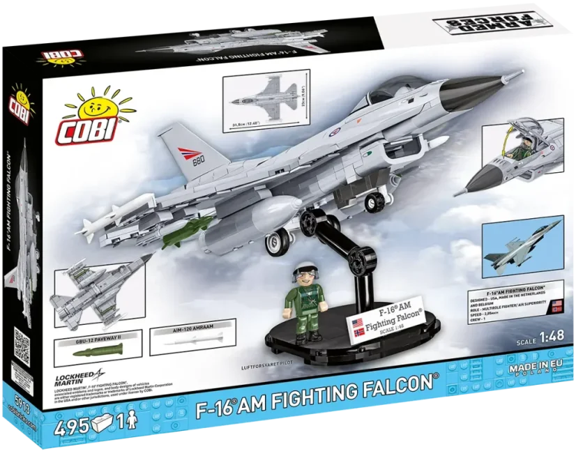 F-16 AM - Fighting Falcon - Plastová stavebnice COBI