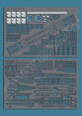 USS Arizona BB-39 - Laser accessories - details, railings