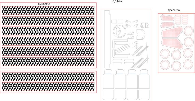 PMHT-SE32 - Laserové doplňky - dezény, detaily
