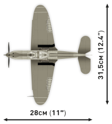 Bell P-39D Airacobra WWII - Plastová stavebnice COBI