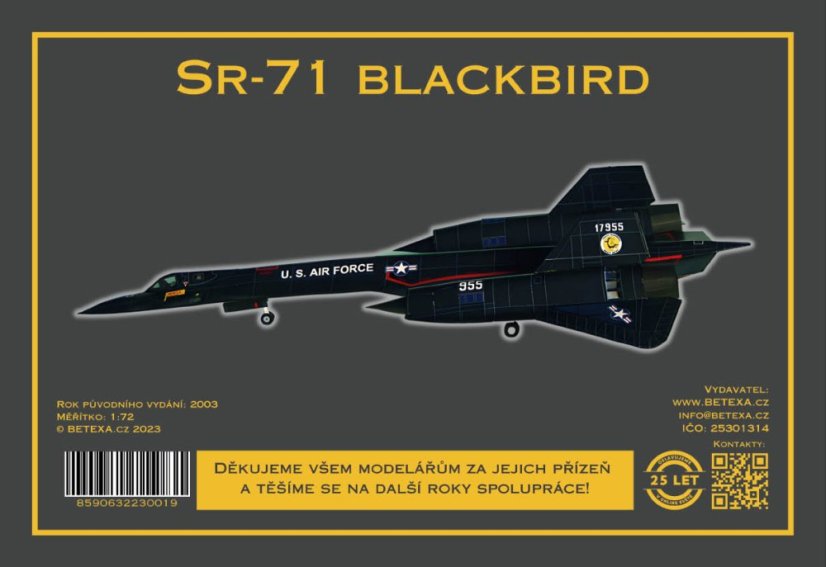 SR-71 Blackbird - výroční edice 2023