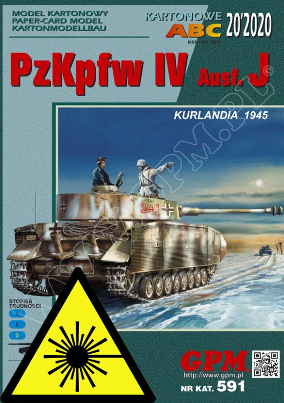 PzKpfw IV Ausf. J Kurlandia 1945 - Laserové doplňky - pásy