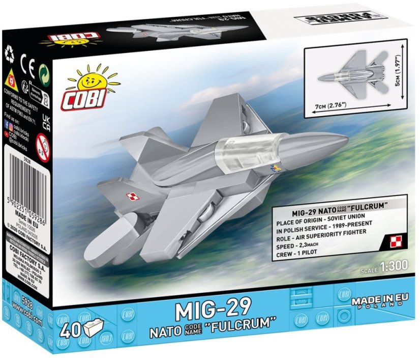 Armed Forces MIG-29 - Plastová stavebnice COBI