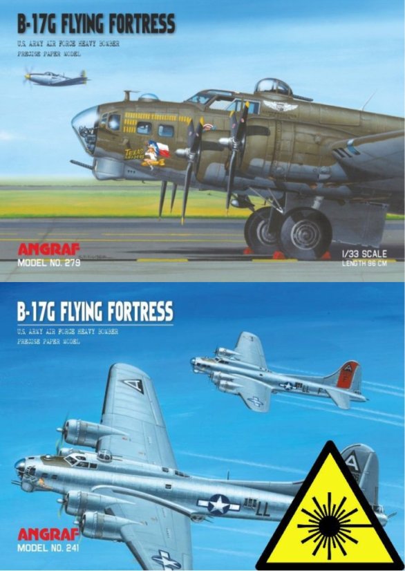 Boeing B-17G Flying Fortress - plastová kola