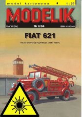 Hasičský automobil FIAT 621 - Laserové doplňky - kostra, díly detailů