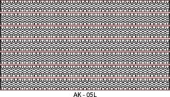 AK modely 05, 11 - Laser accessories -patterns, details - white radiator grille
