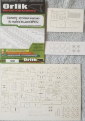 McLaren MP 4/12 - Laserové doplňky - kostra, díly kol