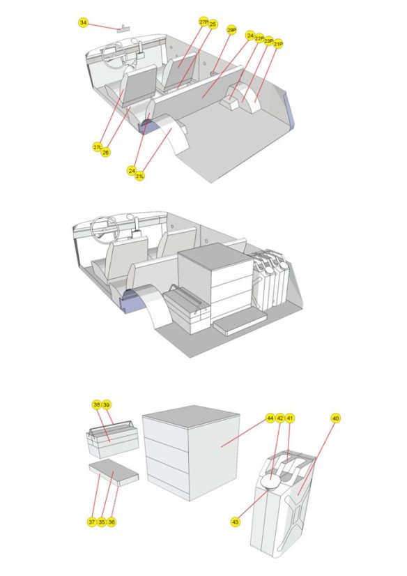 Interiér pro VAZ 2102 odtahová služba
