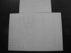 Tank KW-1 - Laserové doplňky - kostra, díly kol