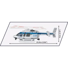 Bell 407 - Policie - Plastová stavebnice COBI