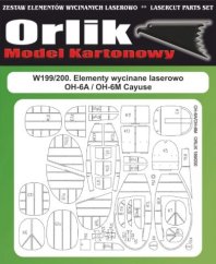OH-6M Cayuse - Laserové doplňky - kostra